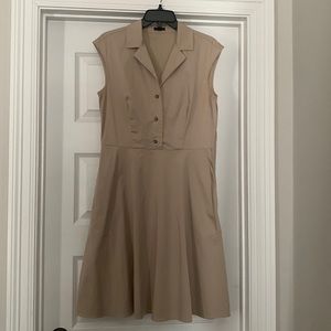 Ann Taylor Khaki Dress